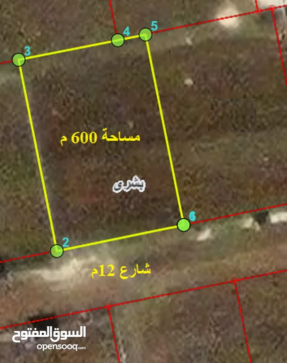 600 متر - قرب السنبله (رجوم السود الشمالي ) منطقة فلل فخمة - من اجمل القطع بسعر 63000