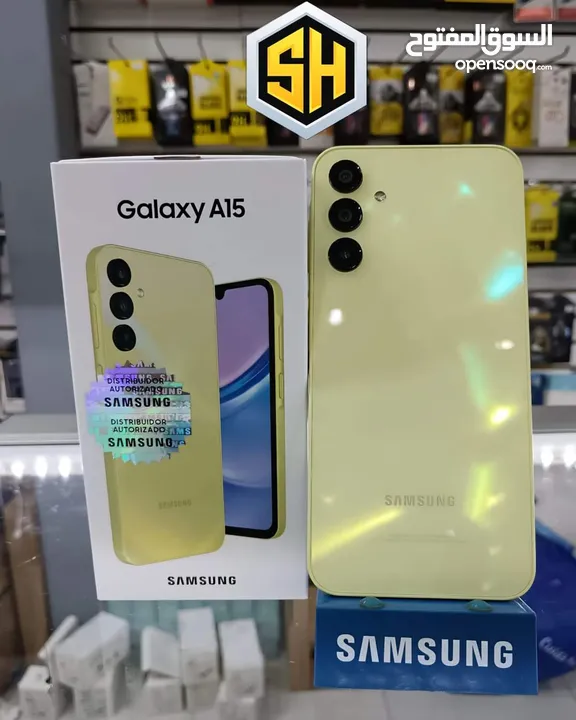 جهاز جديد بالكرتونة Samsung A15 رام 12 جيجا 128 مكفول سنة متوفر توصيل