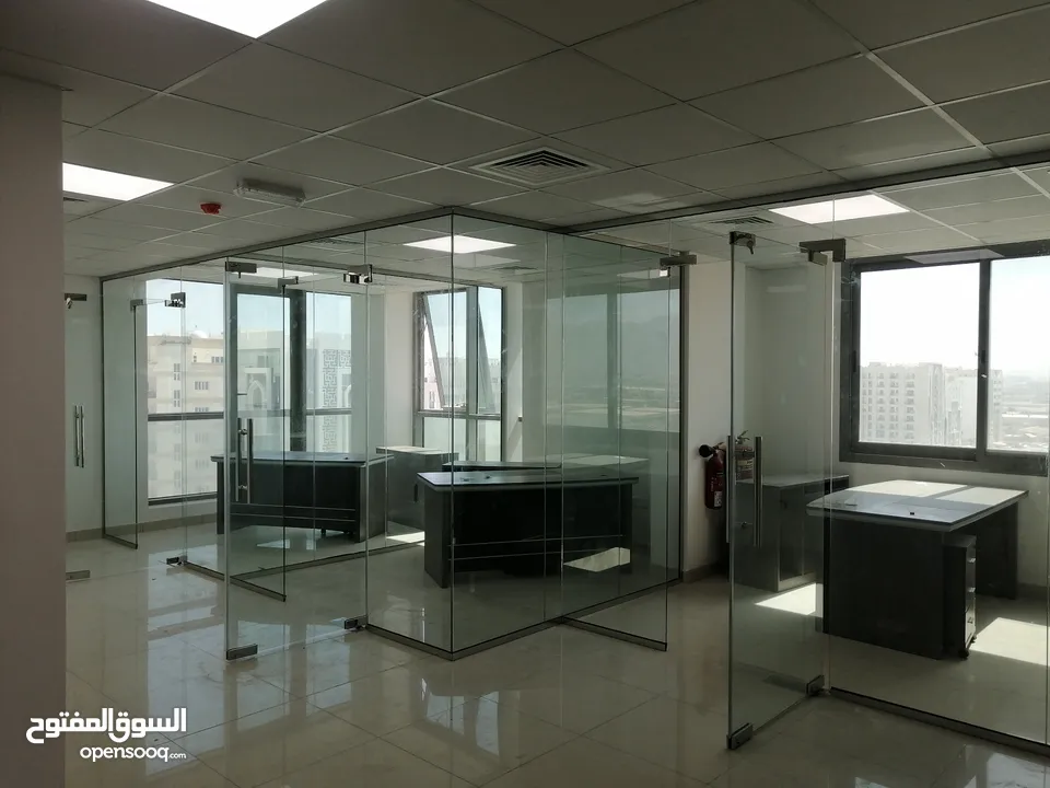 OFFICE PARTITION MIRROR GLASS