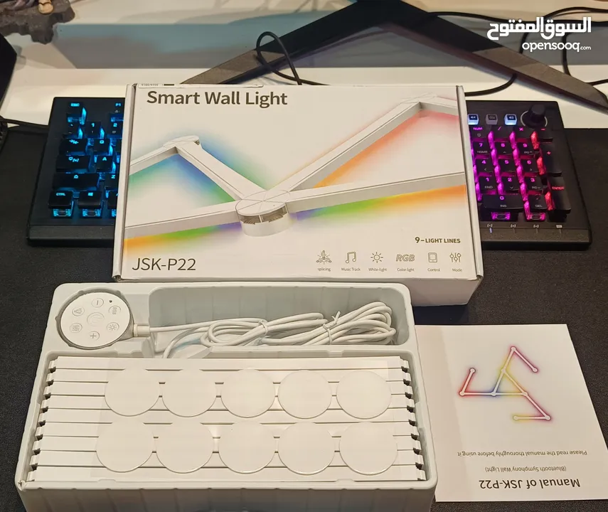 إضاءة ذكية ب9 خطوط JSK-P22 Smart Wall Light 9 Lines