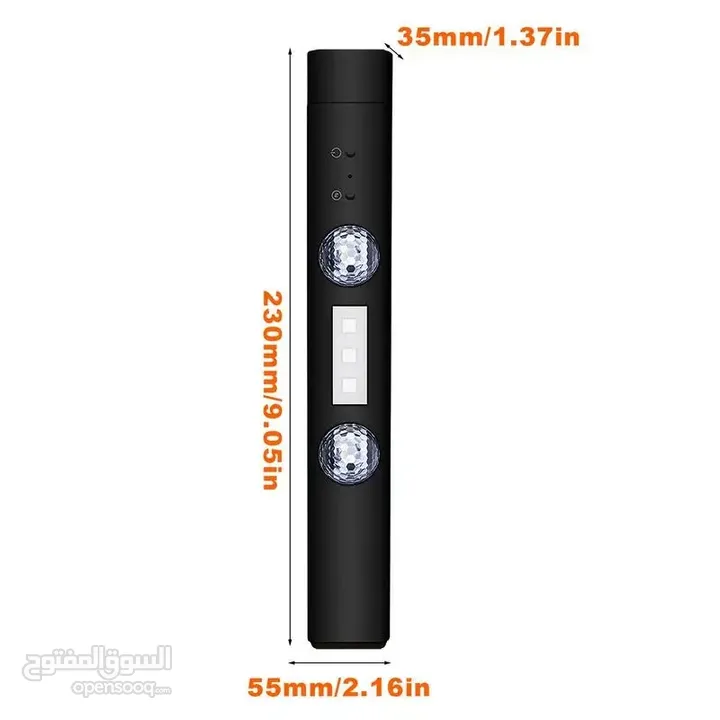 مصابيح LED للسيارة والمنزل مع ريموت ومستشعر صوت متعددة الاستخدامات