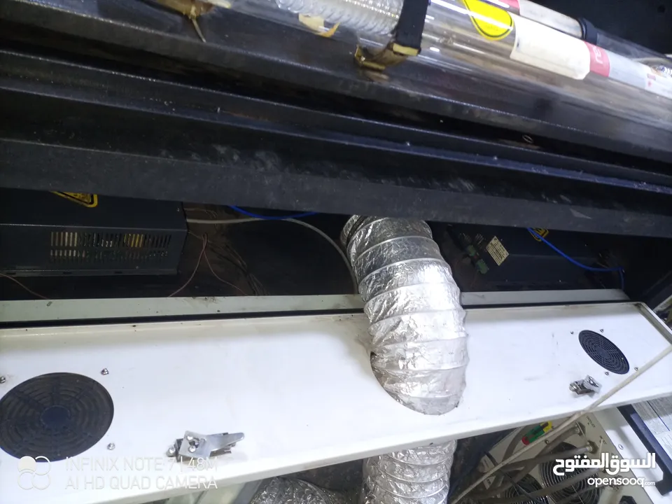ماكينه قص ليزر co2 راسين مساحة عمل 100*160