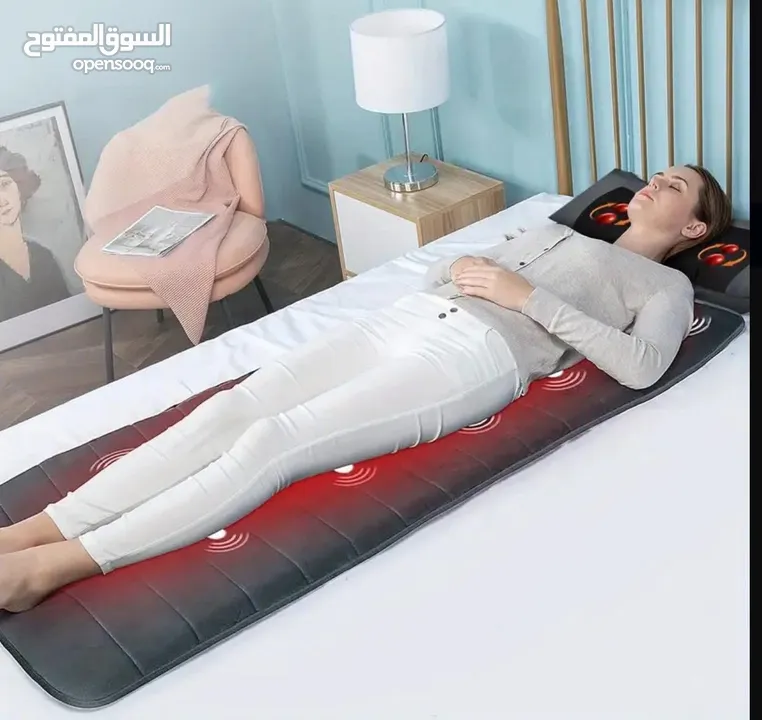 فرشة المساج الحرارية الرائعة لكامل الجسم  تزيل الآم الظهر والرقبة  تقضي على الشعور بالإر