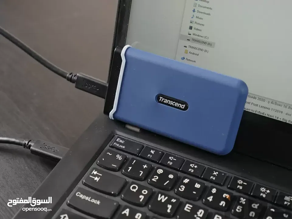 هارديسك داخلي مساحة 250 جيجا بايت  ترانسيند Trancsend Portable SSD Hardisk ESD270C 250GB