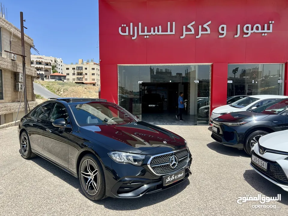مرسيدس E200 AMG بانوراما كت اسود نايت 2024 الشكل الجديد وارد المانيا بحالة الزيرو مميزة