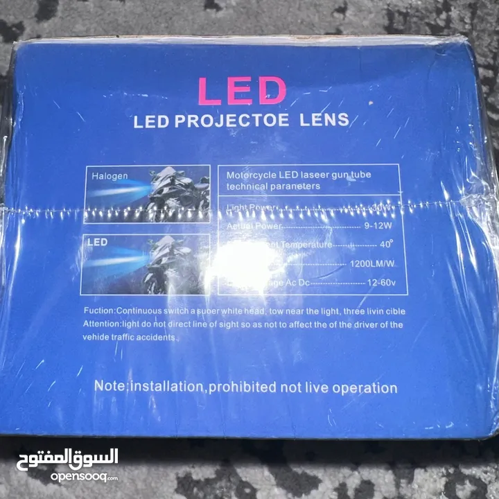 اضواء للدراجه الناريه مقاومه للماء LED projector lens