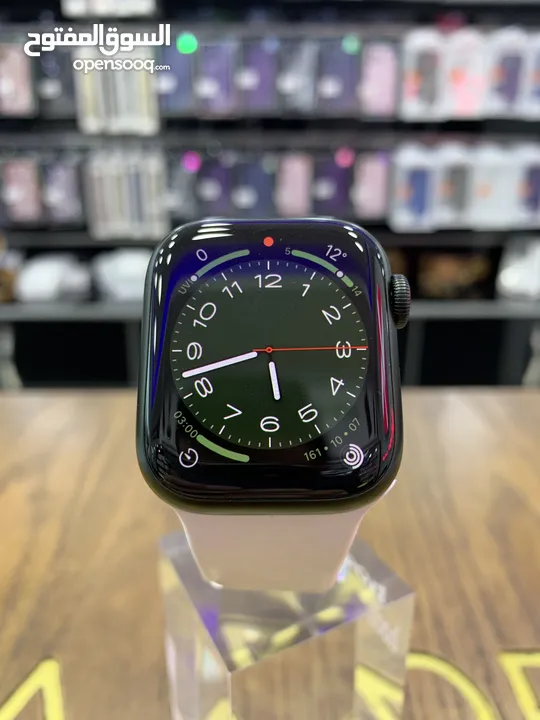 Used Apple watch series 7  ‎الساعة استخدام بسيط بطارية اصالي بنسبة 100% Blue