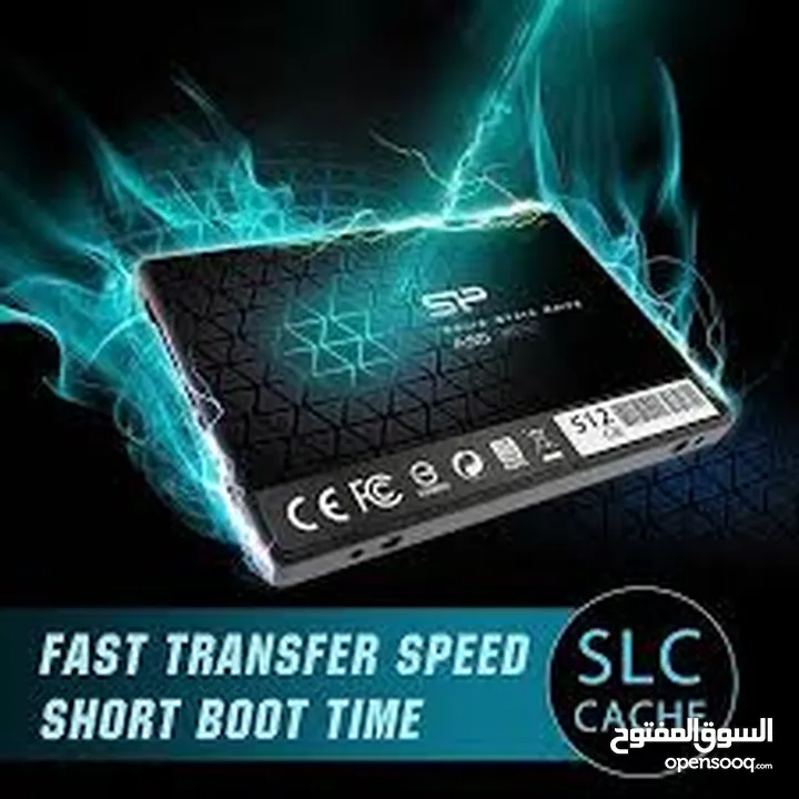 هارد داخلي SSD  جديد128 GB من شركة باور سيليكون بسعر 30 الف وبيه مجال يرهم اللابتوب سريع افصل من HHD