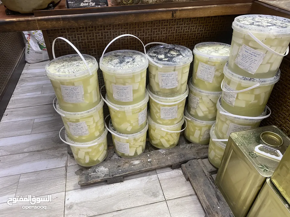 اجبان الخير  جبنه بيضاء بلديه حليب غنم صافي 100‎%‎ مكفوله