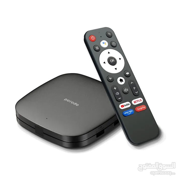 هاز البث تي في بوكس من بورودو  Porodo Android TV Box 1080P