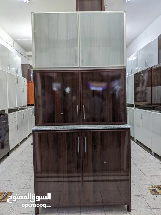 Aluminum kitchen cabinet new making and sale خزانة مطبخ ألمنيوم صناعة وبيع جديدة