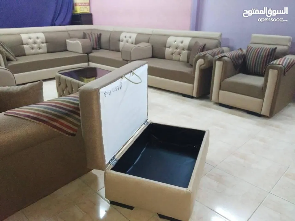 عرض خاص على جلسات الخليجية 17 مقعد + طقم طربيزاط مع مراكي + 10 مخدات
