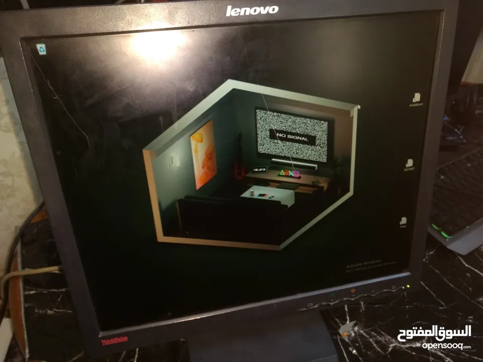 شاشة Lenovo 75 hz len174 الاستعمال المكتبي زمن الاستجابة 10ms يبدأ السعر من 15