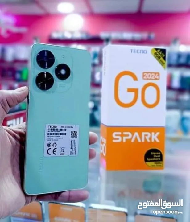 مستعمل ايام Spark GO رام 6 و 8 جيجا 64 و 128 أغراضة والكرتونه الأصلية متوفر توصيل