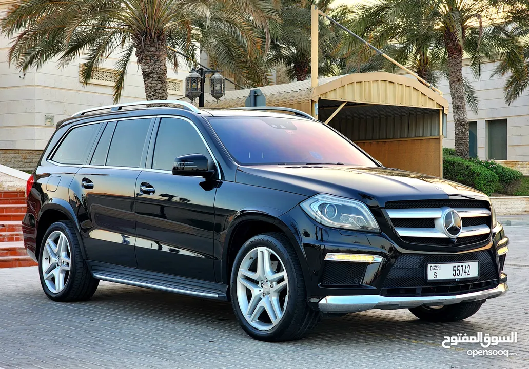 2013 Mercedes GL500 AMG package / Gcc Specs / Top option / Night Vision / Panoramic Roof /360 Camera