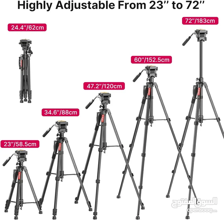 ترايبود كاميرا نوع ممتاز جدا وعالي الجودة  Ulanzi(U-SElECt)  VT-02 Tripod Heavy Duty