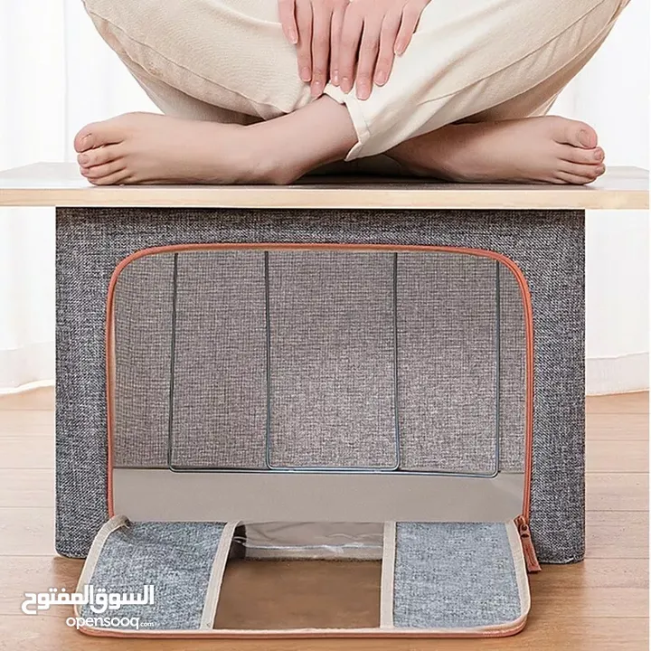 شنط تخزين صناديق ترتيب الملابس عدد 3 حجم كبير صناديق تخزين ملابس - Clothes Organiser صندوق تخزين قما