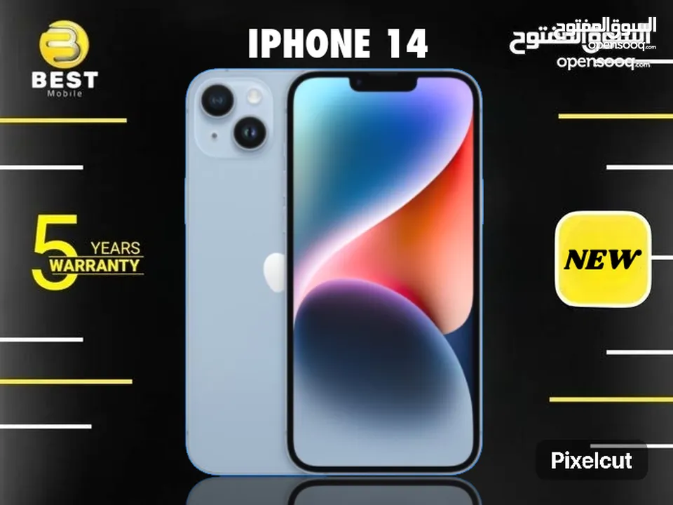 متوفر جديد ايفون 14 //  ( iphone 14 (128 GB new