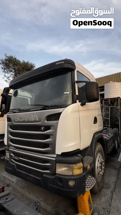 راس شاحنة سكانيه G460 سكس ويل خليجي مديل 2016 بحالة ممتازة جداً لدينا جميع انواع الشاحنات والمعدات