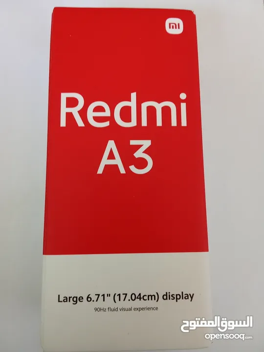 متاح هاتف Redmi A3 جدييييييييد استعمال اقل من شهرين