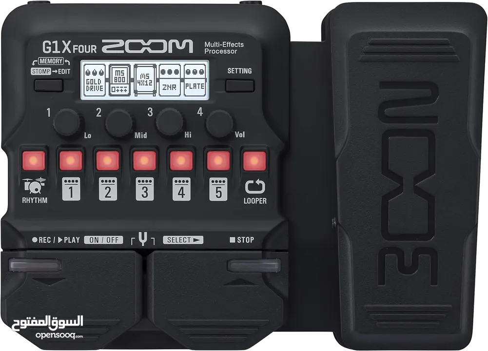 ‏Zoom G1X Four Multi Effects Processor with Expression Pedal