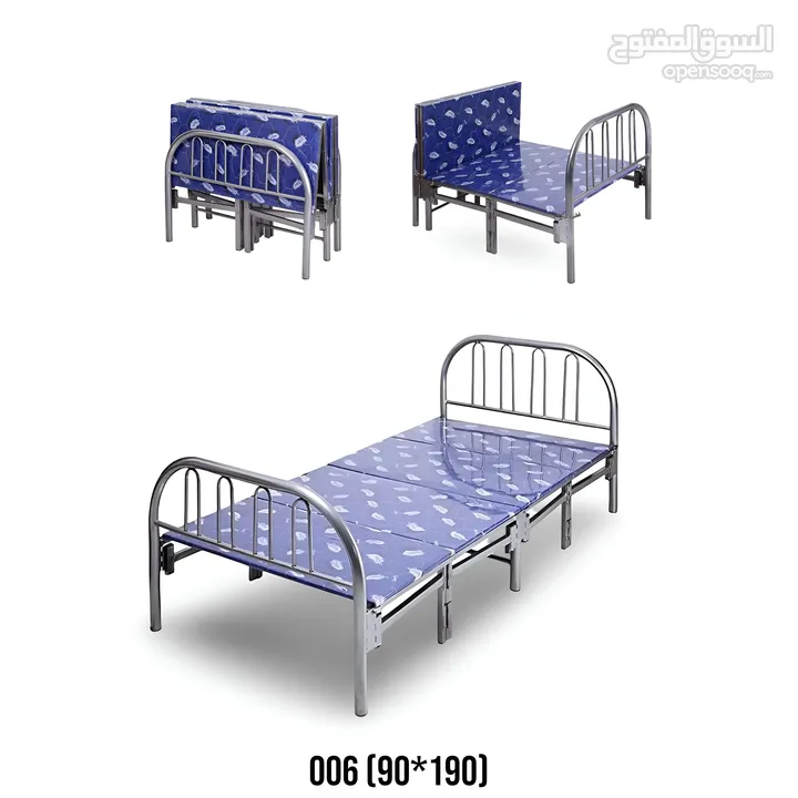 Single Steel Bed With Mattress