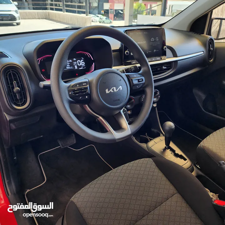 Kia Picanto 2024 الجديده كلياً- كفالة الوكيل الرسمي 5 سنوات وعقد صيانة 30,000 كم زيوت وفلاتر