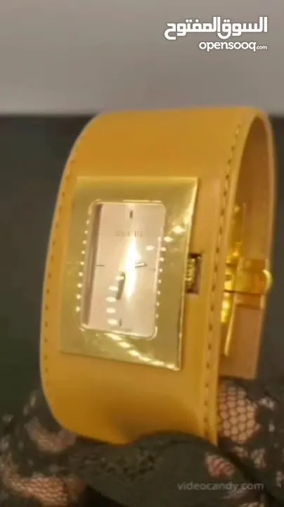 ساعة غوتشي7800L النسائية مطلية بالذهب ستانلس ستيل  Gucci Gold Plated Stainless Steel