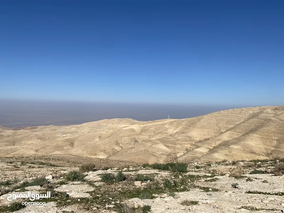 ارض للبيع في مادبا منطقة الفيحاء ومطلع على البحر الميت