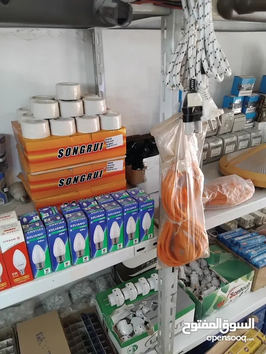 بضاعة محل كهرباء 1 فاز للبيع بالكامل وأقل من سعر الجمله