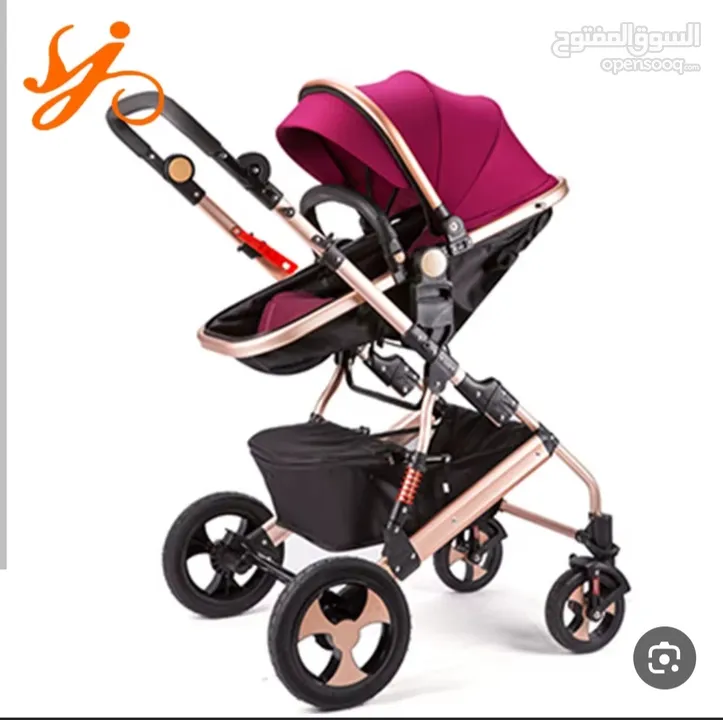 new born stroller  عرباية بيبي استعمال بحالة الممتاز مرتين فقط