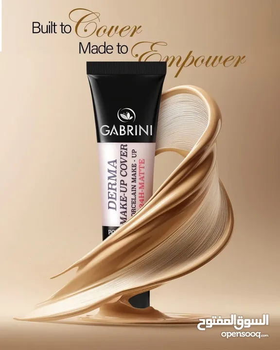 كريم الأساس GABRINI Derma Make-Up Cover  لو بدك إطلالة ناعمة، طبيعية، وبتدوم معك طول اليوم