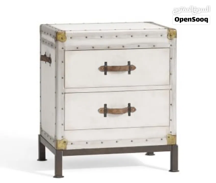 Pottery barn ludlow trunk bedside table