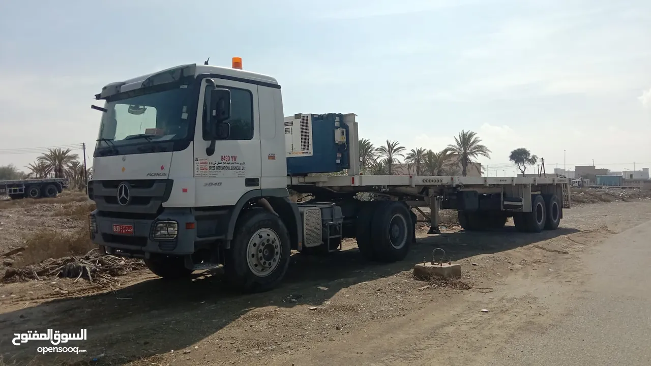 Benz  prime mover with 40 ft trailer for sale