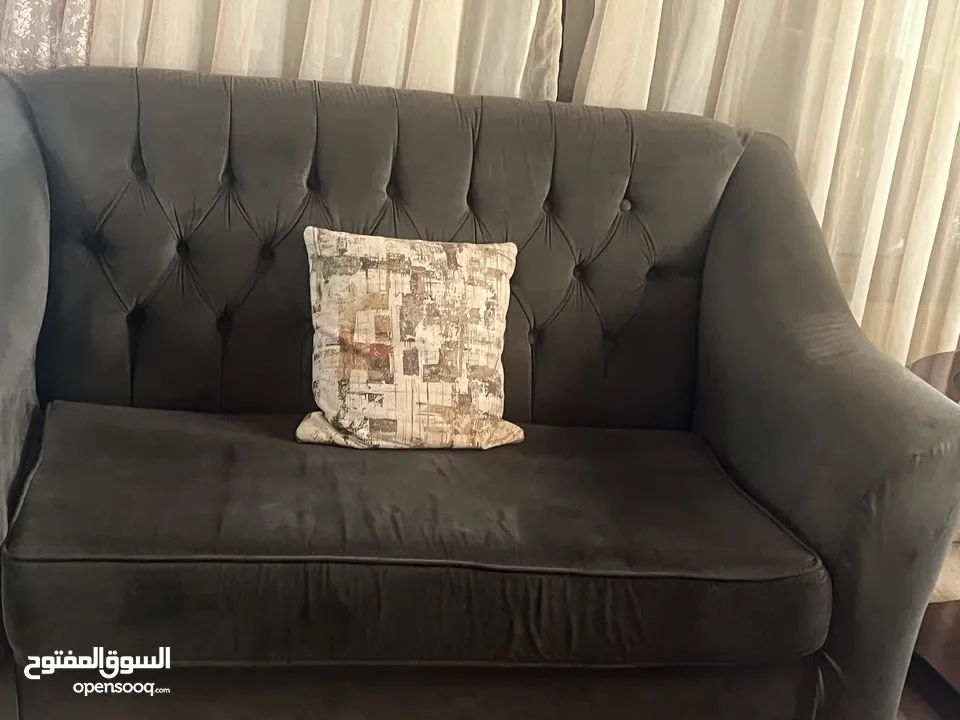 طقم صالون لون زيتي