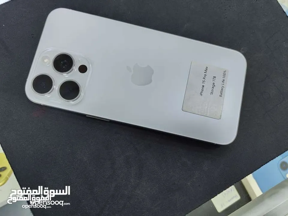 IPHONE 15 PRO MAX ( 1-TB ) USED /// ايفون 15 برو ماكس ذاكرة 1 تيرا مستعمل وكاله