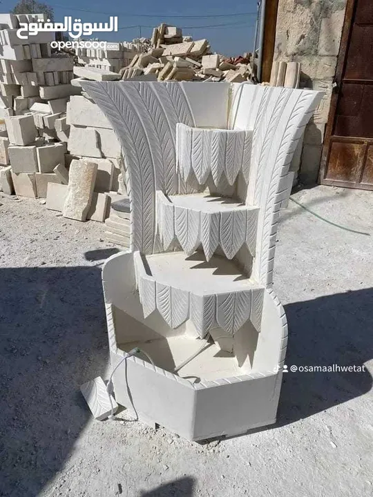 نوافير وشلالات جميع انواع الحجر البناء والديكوارات الستفسار الاتصال على الرقم وعلى واتس اب 077272750