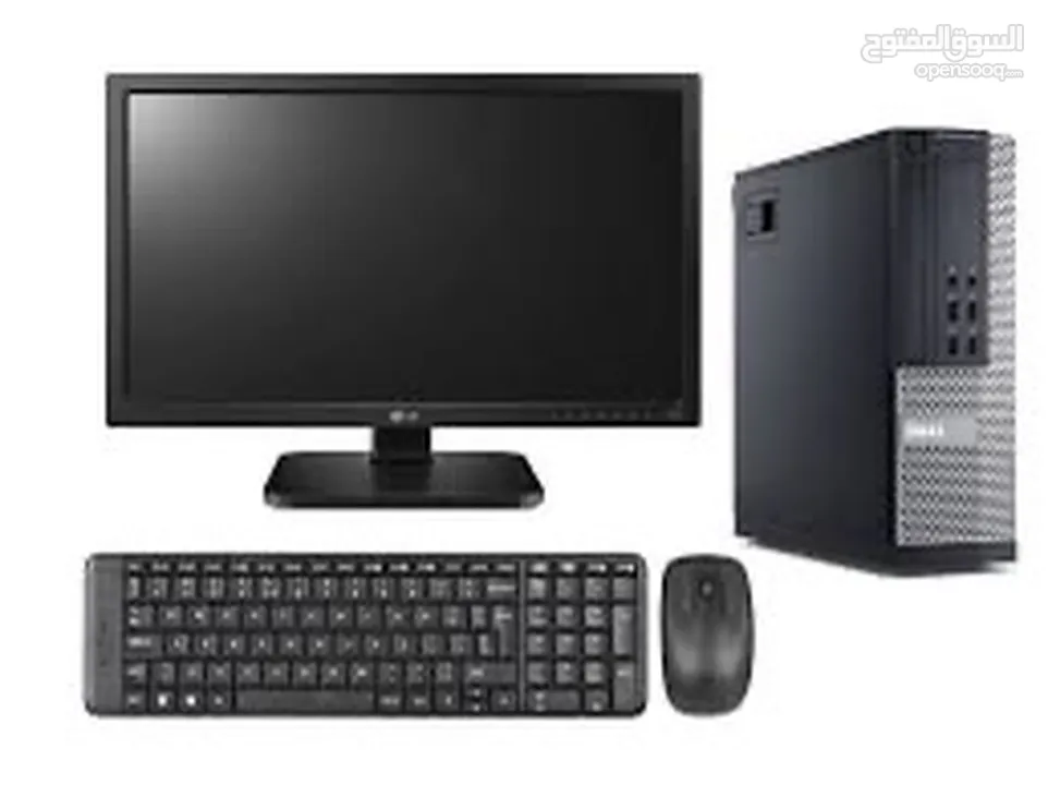 Dell core i7 with monitor 8 gb ram 500 gb hdd128 gb ssd with monitor