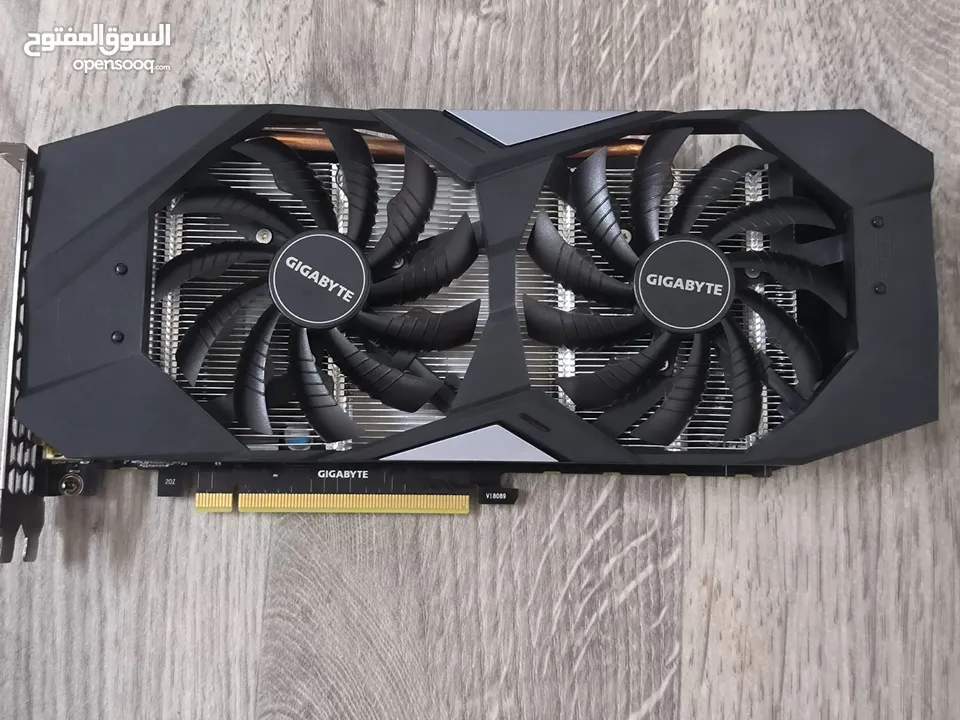 للبيع كرت 1660TI gigabyte  الكرت نظيف واستخدام قيمنق ( الكرت مو مبطل)