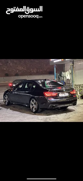 BMW 740i M package fully loaded (Black edition) وارد الوكالة بنزين مميزه