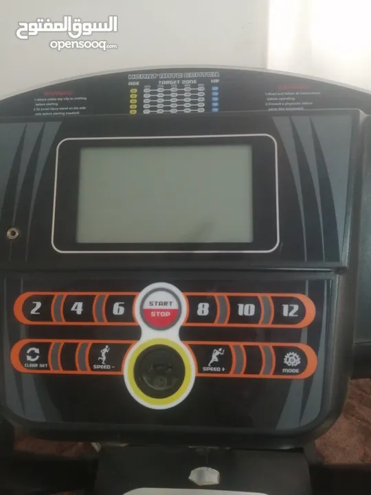 جهاز رياضي ركض مع نظام تفتيت وقياس نبض وسعرات حراريه... لوزن 250 كيلو للبيع