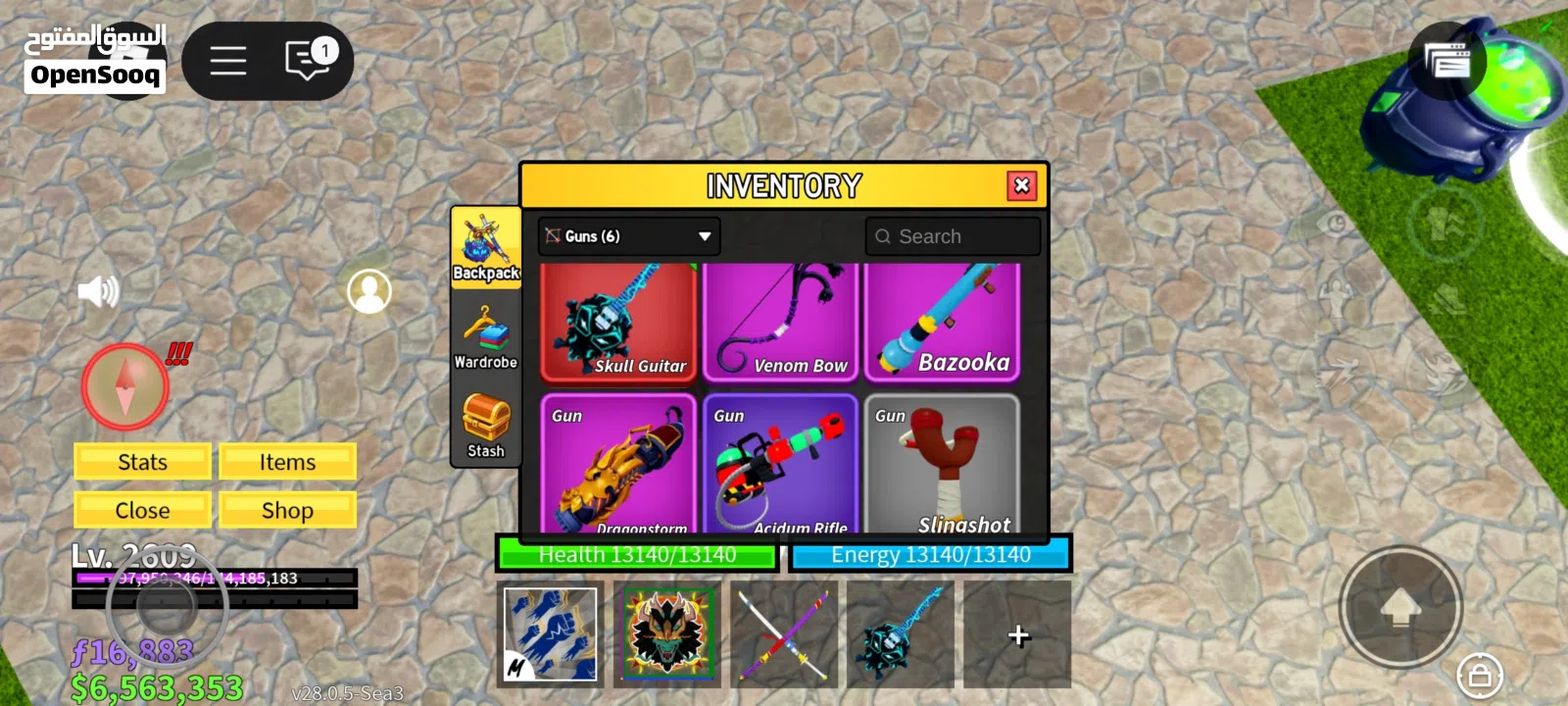 حساب روبلوكس ماب بلوكس فروت (Blox fruits)