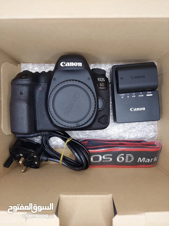 للبيع كاميرا canon 6d mark2 -عداد الشتر (13k) فقط.  -الكاميرا وكالة نظيفة جدا استخدام شخصي فقط