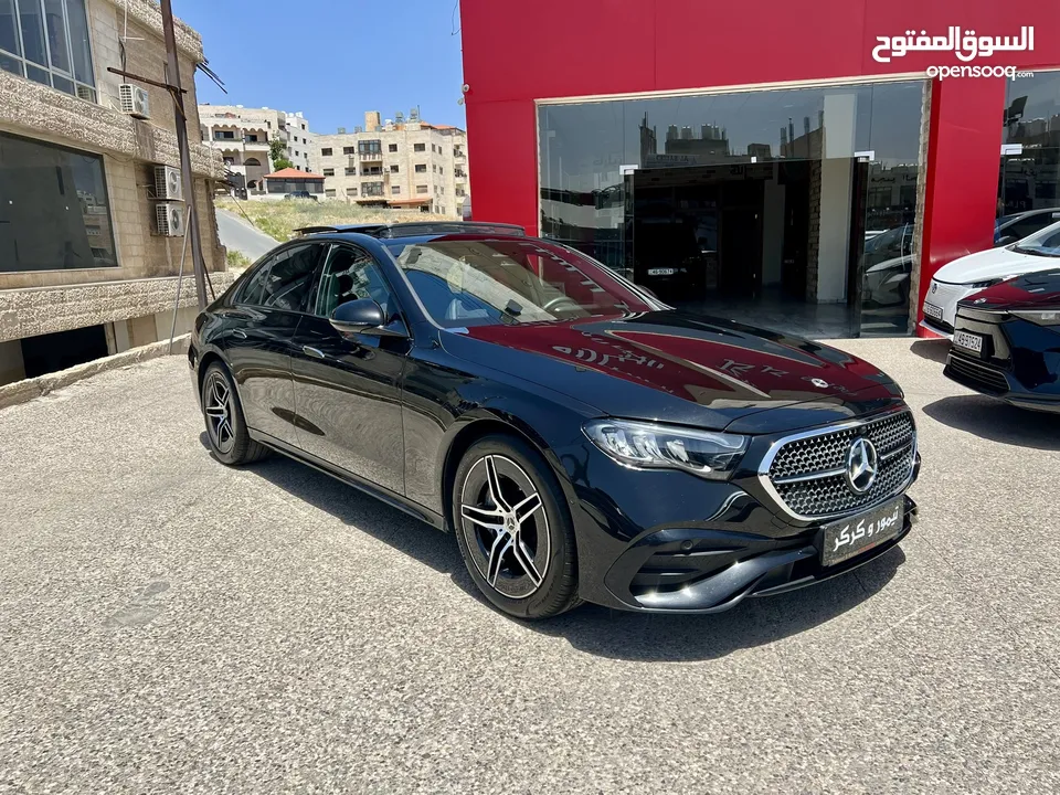 مرسيدس E200 AMG بانوراما كت اسود نايت 2024 الشكل الجديد وارد المانيا بحالة الزيرو مميزة
