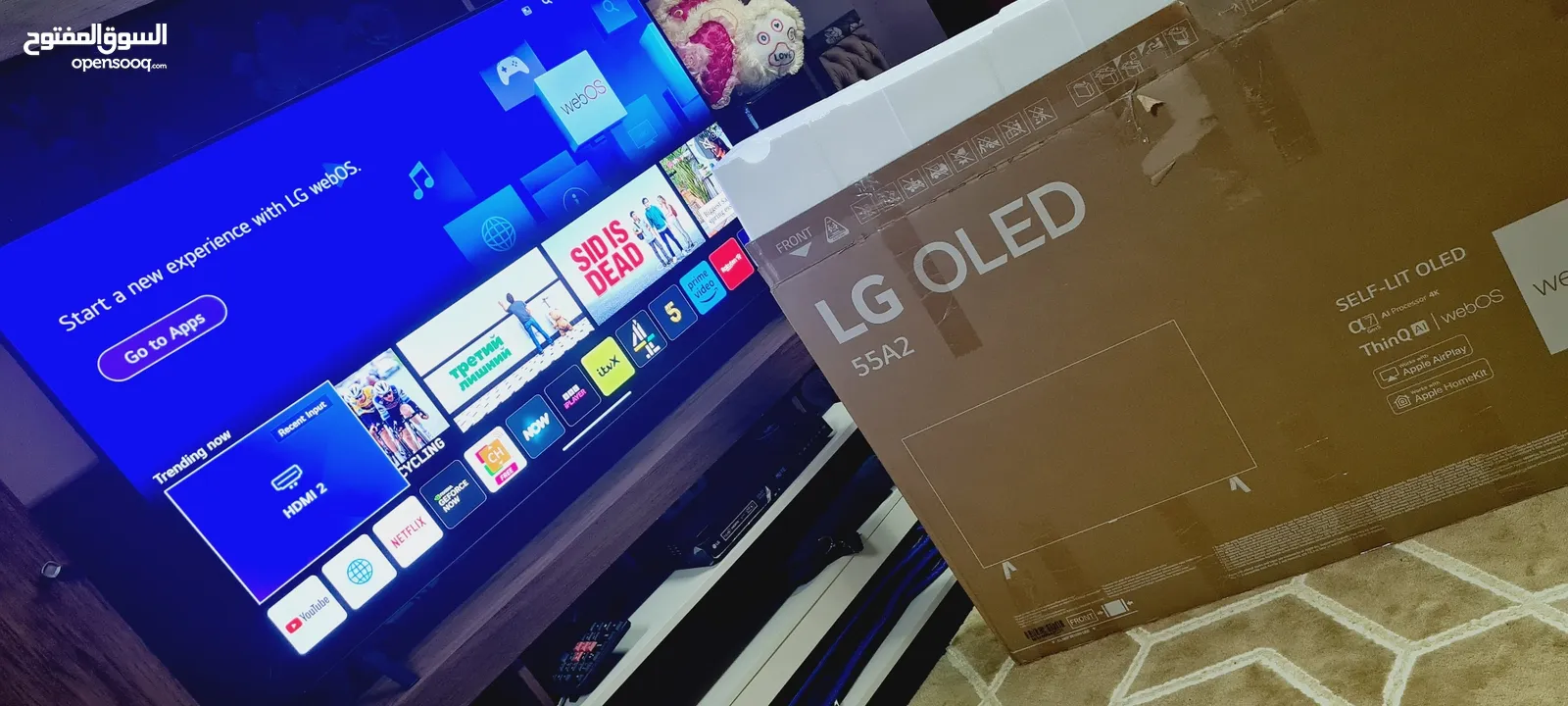 LG OLED 4K 55 Inch, New 2022, Cinema Screen Design 4K Cinema HDR webOS22 with ThinQ Al Pix