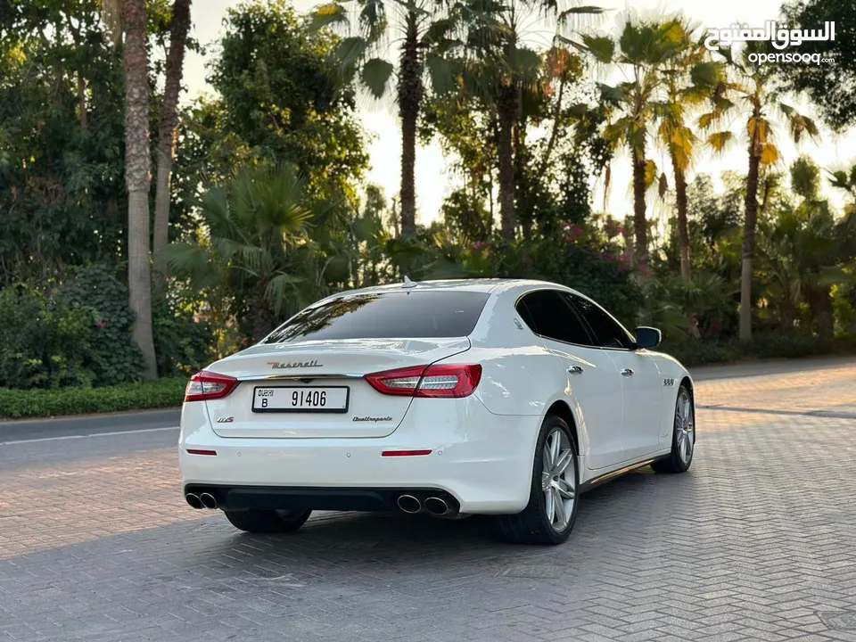 Maserati Quattroporte S 2018 White  3.0L V6 Engine  Perfect Condition