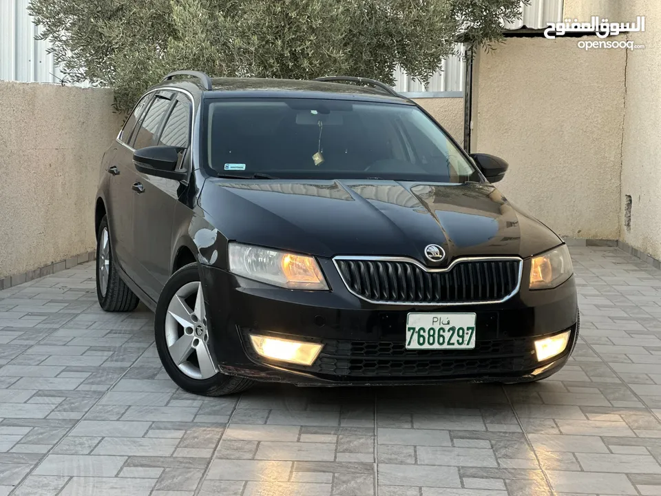 سكودا اوكتافيا ستيشن ترخيص 2014 جير اتماتيك ماطور 1600 تيربو ديزل