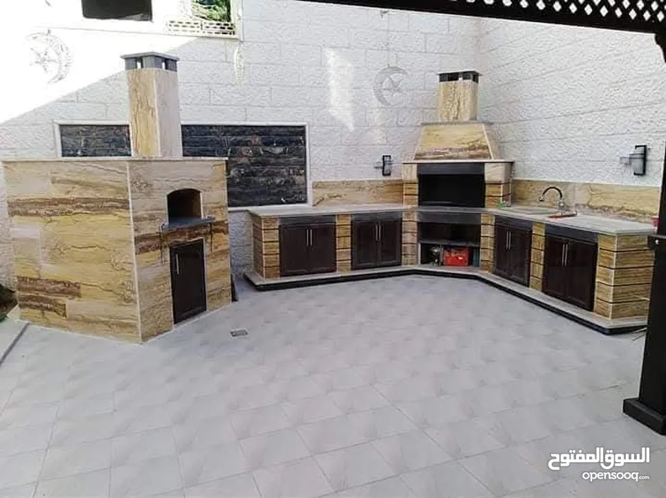 تصميم خارجي شلالات باربكيو