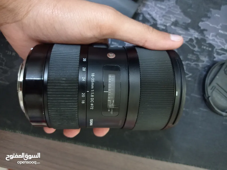 عدسة سگما للكانون 18-35 فتحة f1.8