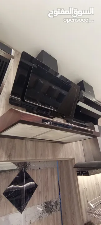 شفاط مطبخ فلاتر داخلية قوية بدون تمديد حديث وحصري تصميم أنيق أسود أو سلفر مكفول حرق سعر لن يتكرر